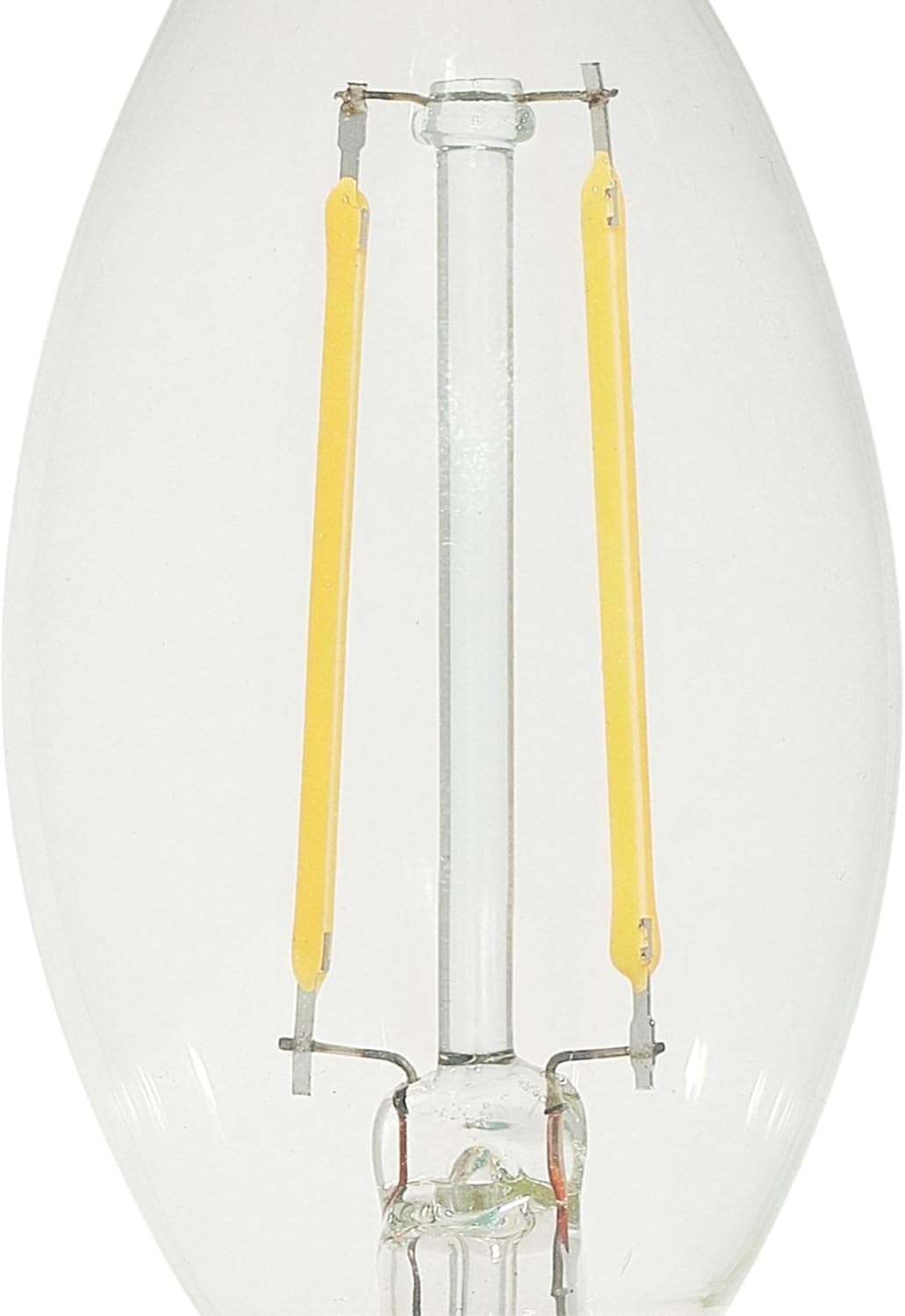 Westinghouse 4517220 3.3 Watt (40 Watt Equivalent) CA11 Dimmable Clear Filament LED Light Bulb, Candelabra Base, 6 Pack