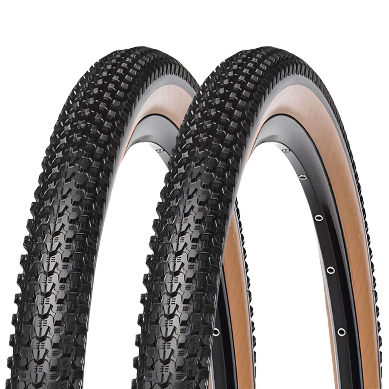 2 sztuki 26x2.10 Para Opon do Roweru Górskiego, Zestaw Opon Zamiennych 60 TPI 27.5x1.95/2.1/2.25 29x2.1/2.25 Cali do MTB lub Rowera Terenowego(29 x 2.10)