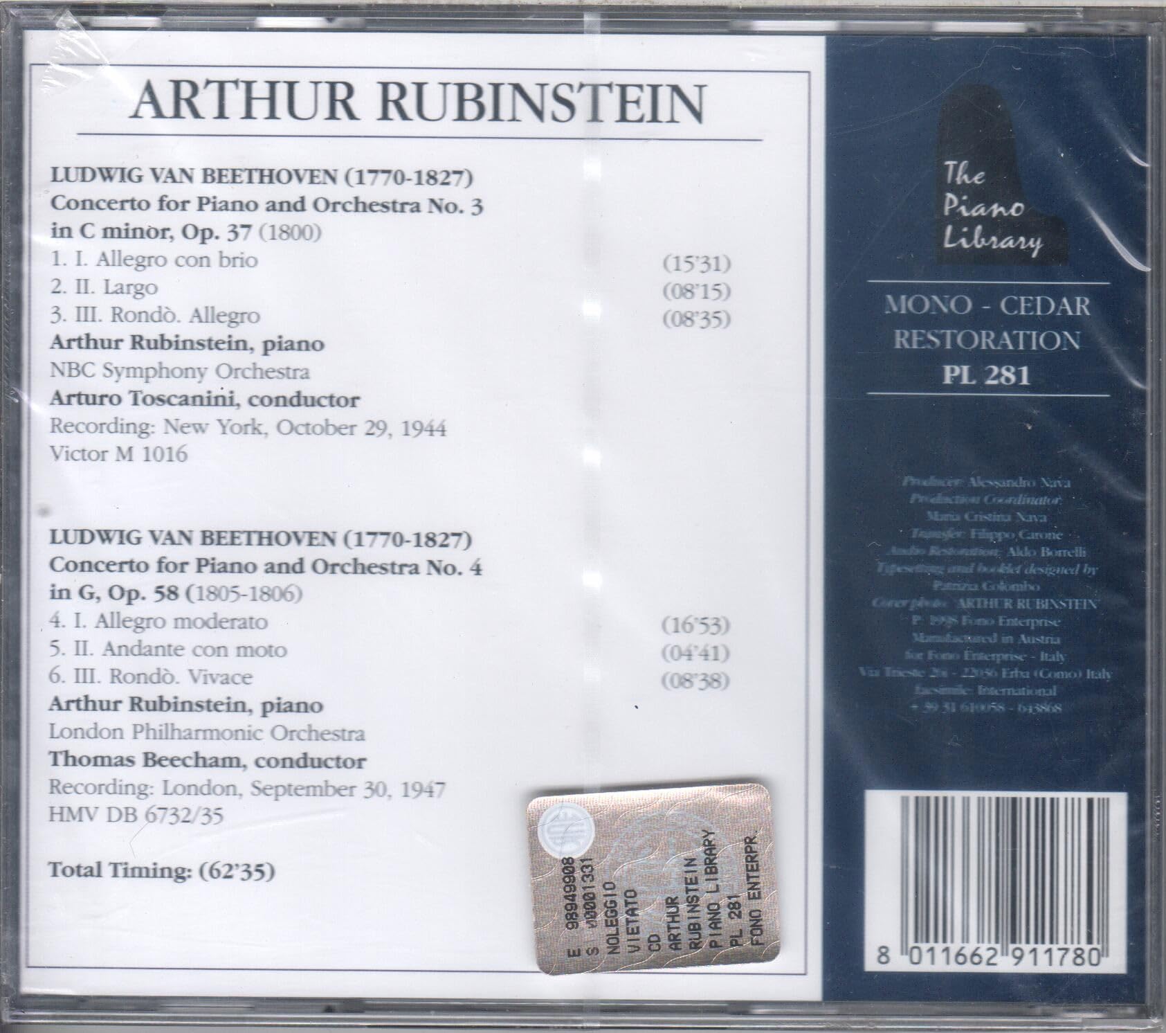 Klavierkonzerte 3, 4