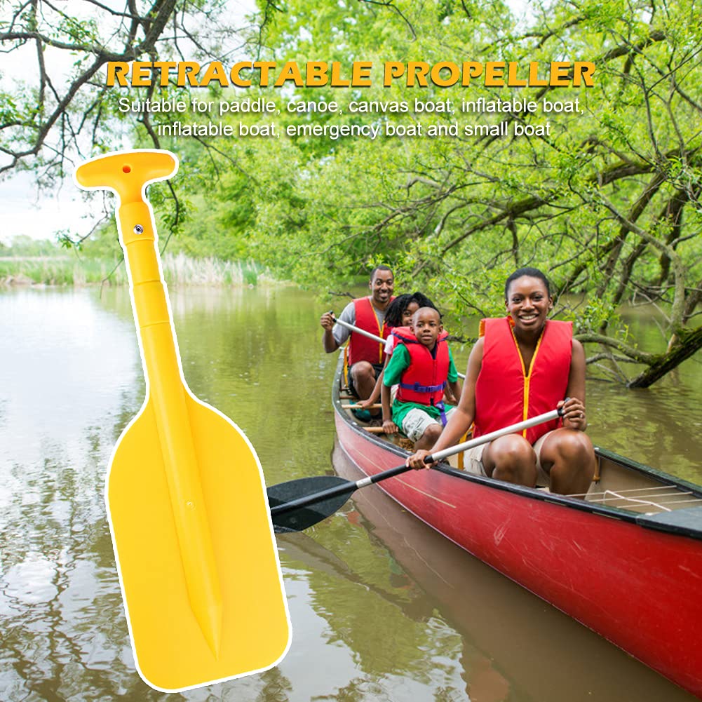 Kayak Paddle, Pagaia telescopica, Remo pieghevole, Rafting portatile retrattile barca Paddle, Telescoping Plastic Boat Paddle, Galleggiante Outdoor Kayak Water Sport, Piccoli accessori per barche di sicurezza - 4