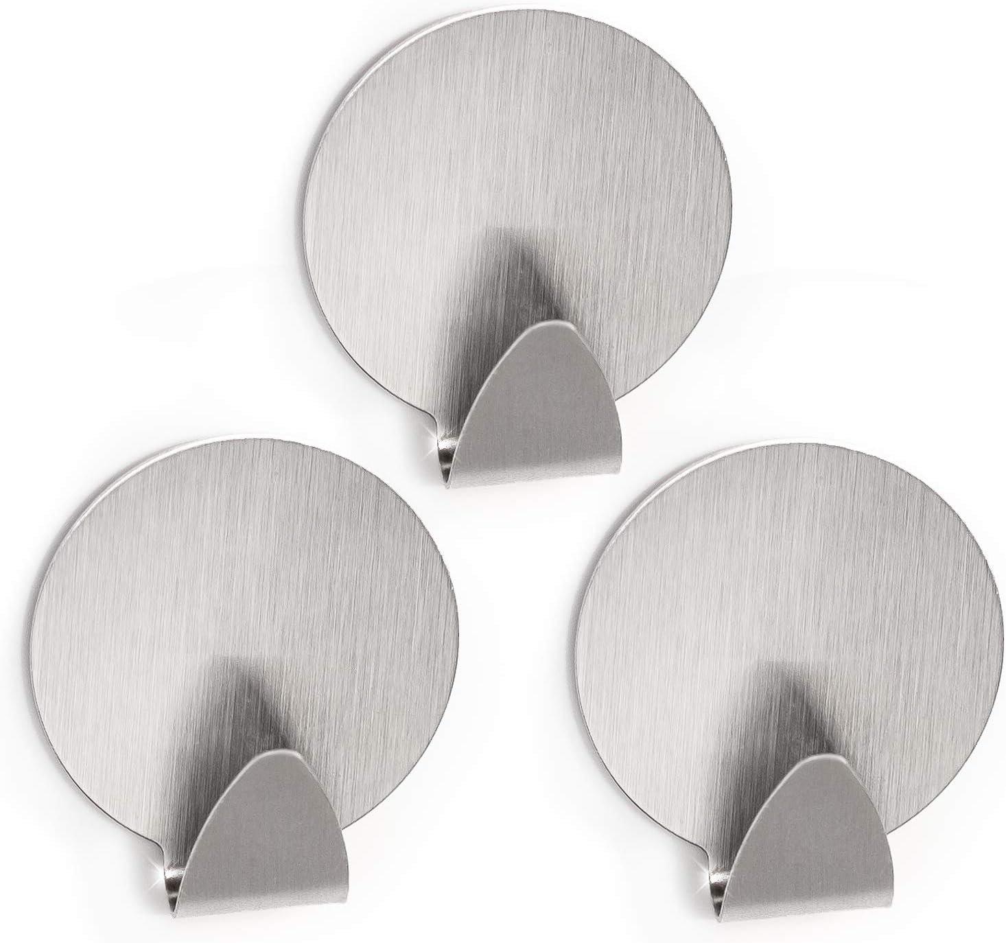 Tatkraft Runda 3 Ganchos Toalleros Redondos Adhesivos Acero ...