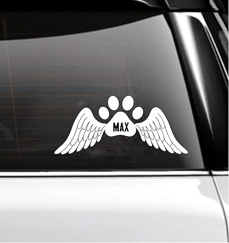 Miniatura 3 de Pet in Memory of Car Decal Memorial- Angel Wings