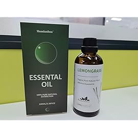 Pure Lemongrass Essential Oil, Mumianhua Natural Citral Oil for Outdoor Shield & Fresh Air, Aromatherapy for Patio, Garden & Camping Protection, Skin Care, Spray & Reed Diffuser, 3.38 Fl Oz