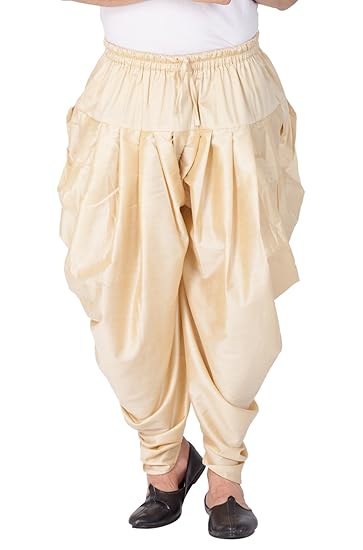 Mens Cotton Silk Dhoti (Gold_VASMCDGO)