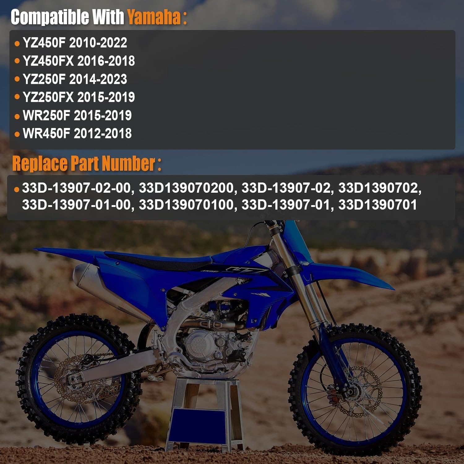 2010-2023 Fuel Pump Assembly Compatible for Yamaha YZ450F YZ450FX YZ250F YZ250FX WR250F WR450F 2010-2023 Replaces 33D-13907-02-00 33D139070200