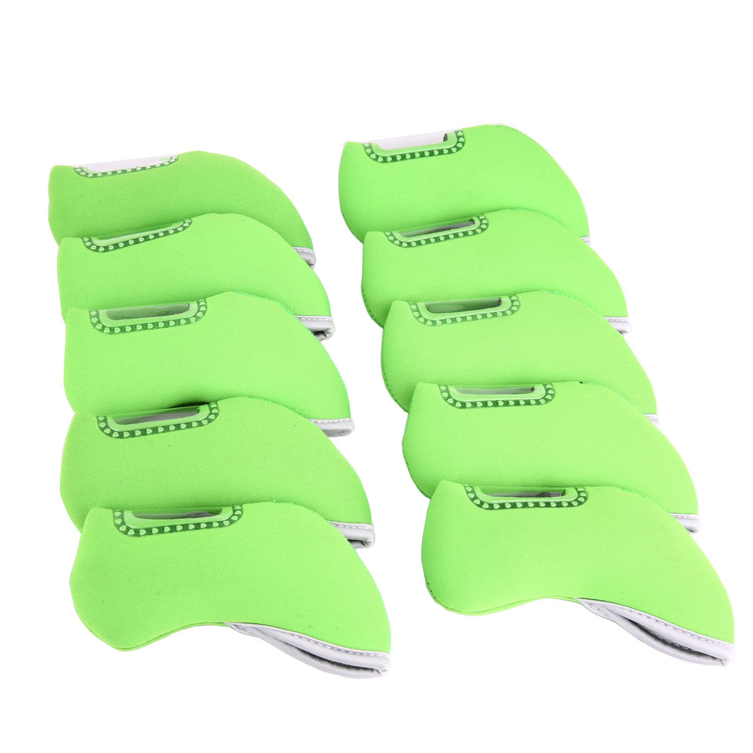 Sword &Shield sports 10pcs Neoprene Golf Iron Club Covers See Through Window Head Cover