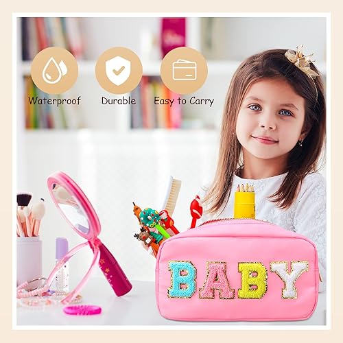 Miniatura 7 de Sanwuta 2 piezas de bolsas de maquillaje para mamá, regalos de cumpleaños, bolsa de cosméticos de nailon para el Día de la Madre, artículos de