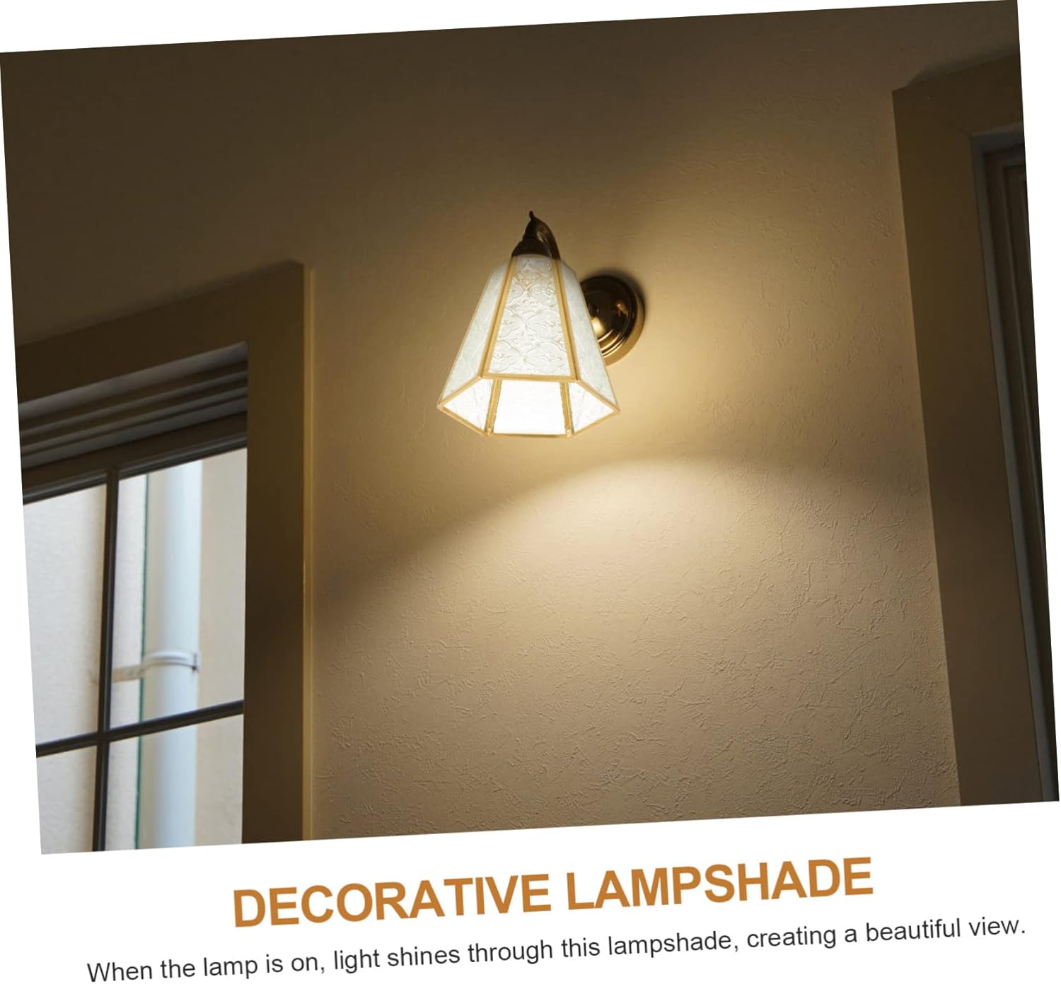 Artibetter Glass Chandelier Lamp Shades Multi-purpose Wall Sconce Light Fixtures Replacement Lampshades