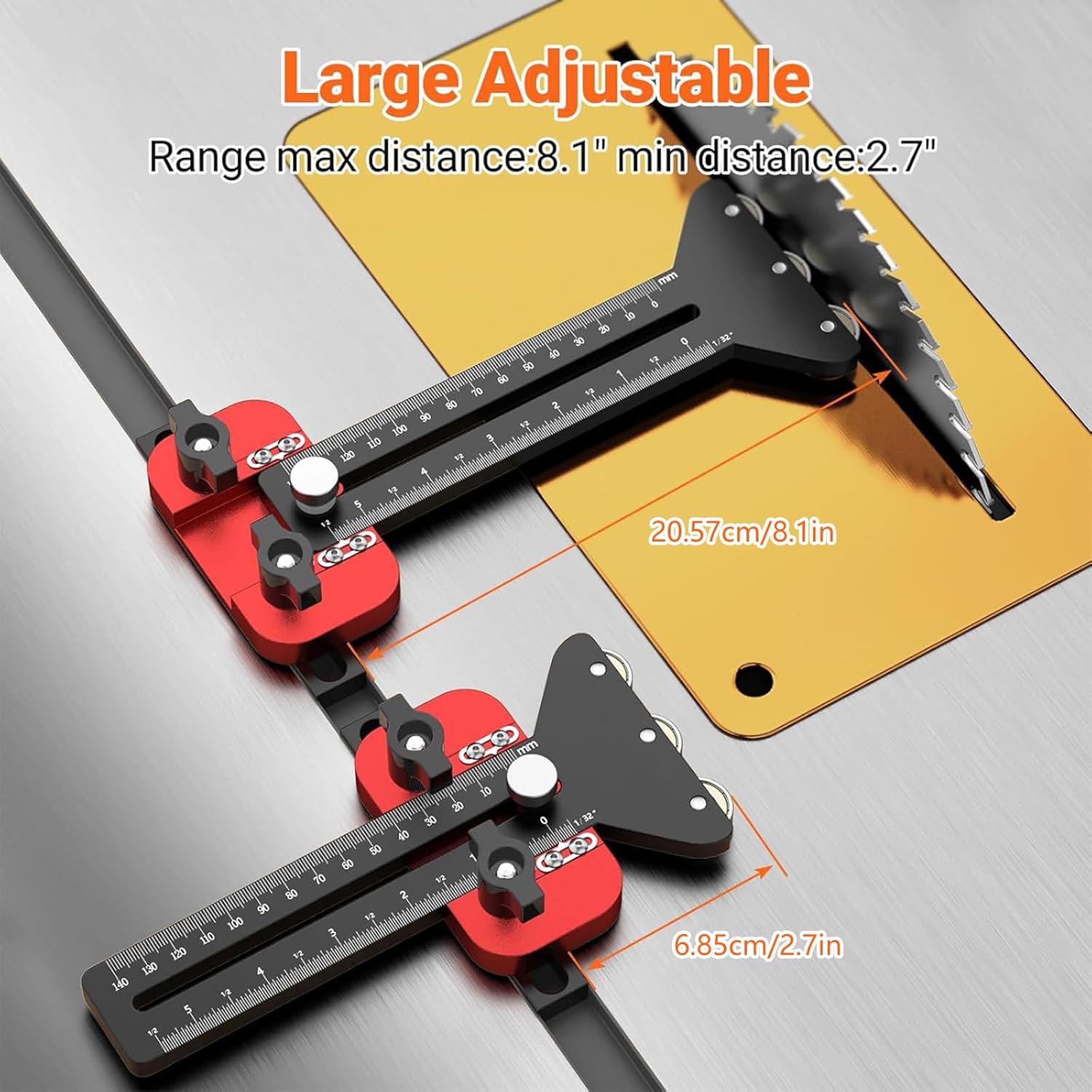 Professional Workshop Clamping Jig Thin Rips Jig for Track Sawer Planers Featuring Smooth Cutting Stability Thin Rips Jig Table Sawer Jig Guide