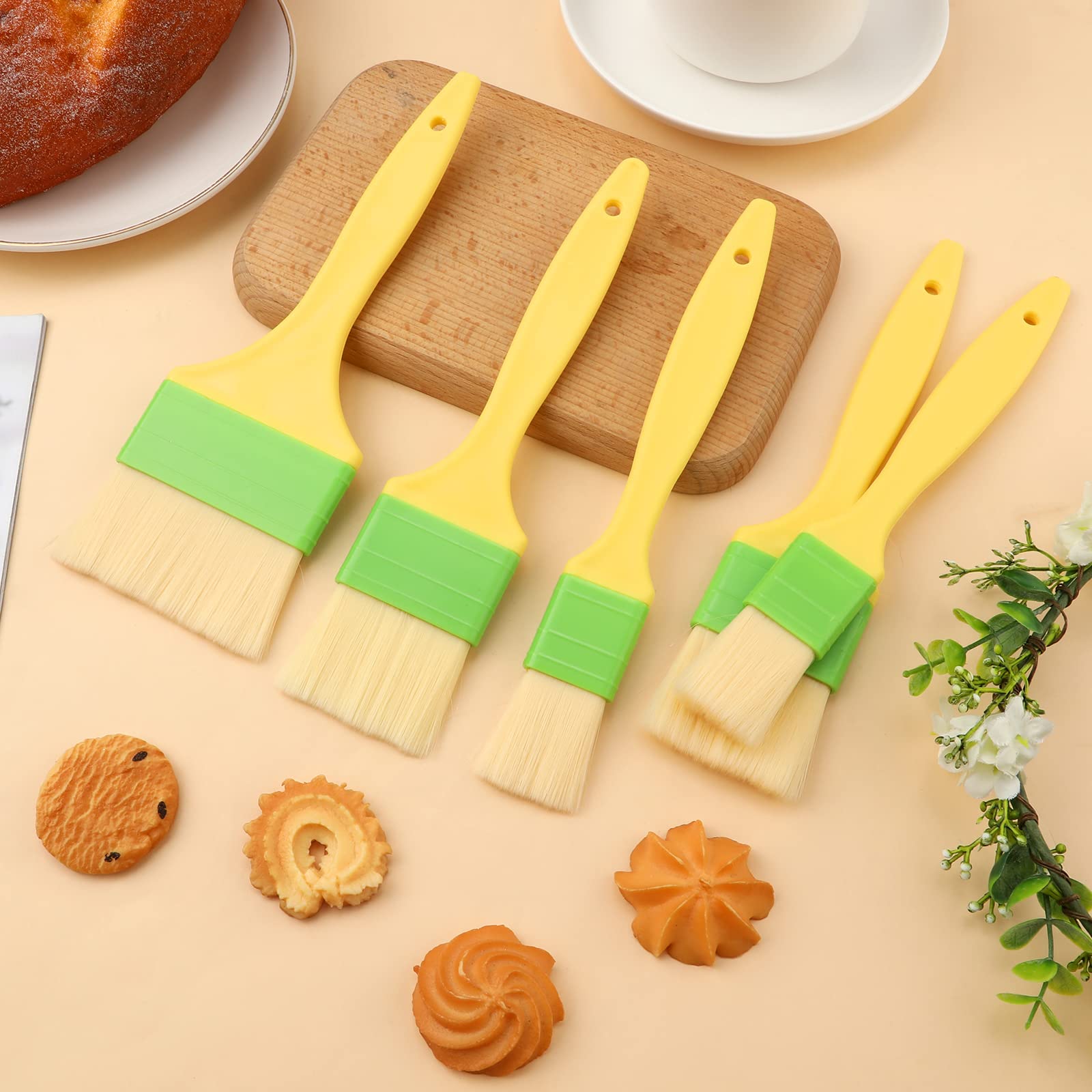 5 Pezzi Pennelli per Pasticceria, Multifunzionale per Alimenti, Olio, Burro, Salsa, Liquido per Uova, Spazzola per Barbecue, Cucina e Accessori