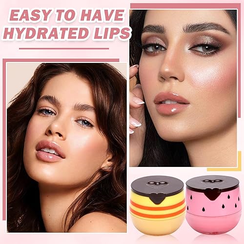 Miniatura 7 de 2 bálsamos labiales de abeja para miel, bálsamo labial de miel con cuchara de miel, máscara hidratante para labios que evita los labios secos y