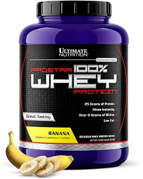 Ultimate Nutrition Prostar Whey Protein Isolate, Banana, 5.28 lb