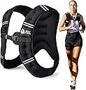 Roc Outdoors Weighted Vest W/ Rub-Free Technology for Woman and Men, 5lb/10lb/15lb/20lb/30lb Weight Vest with Reflective Stripe for Workout, Strength Training, Running, Walking, Fitness, Weight Training, Weight Loss, Weightlifting