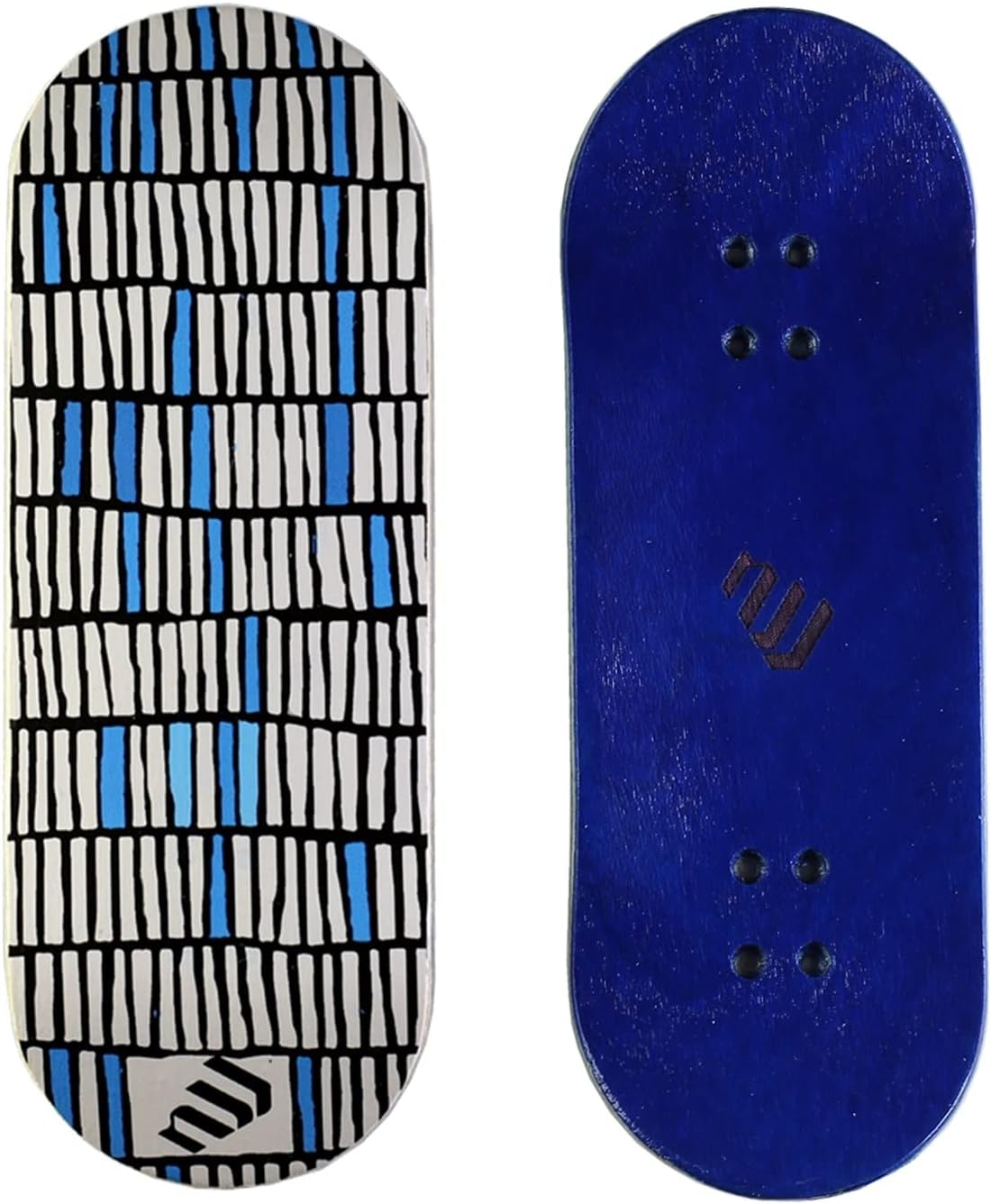 Fingerboards Deck (34.1x97mm 5-Layer Maple Wooden Handmade by NW11s Molds)+2 Pcs Grip Tape (Fance)