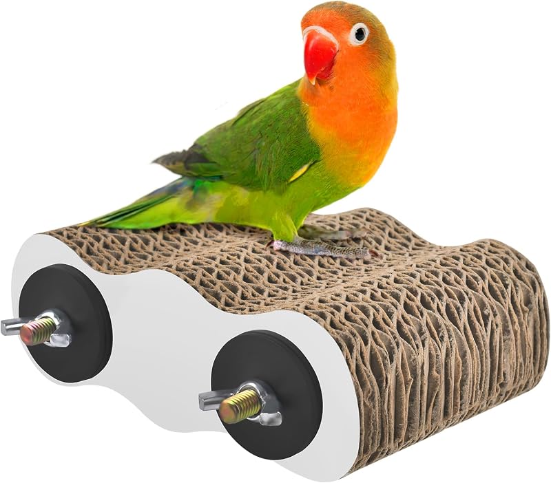 Brinquedo Poleiro de Papelão Corrugado para Aves KATUMO PA00425 1 unidade