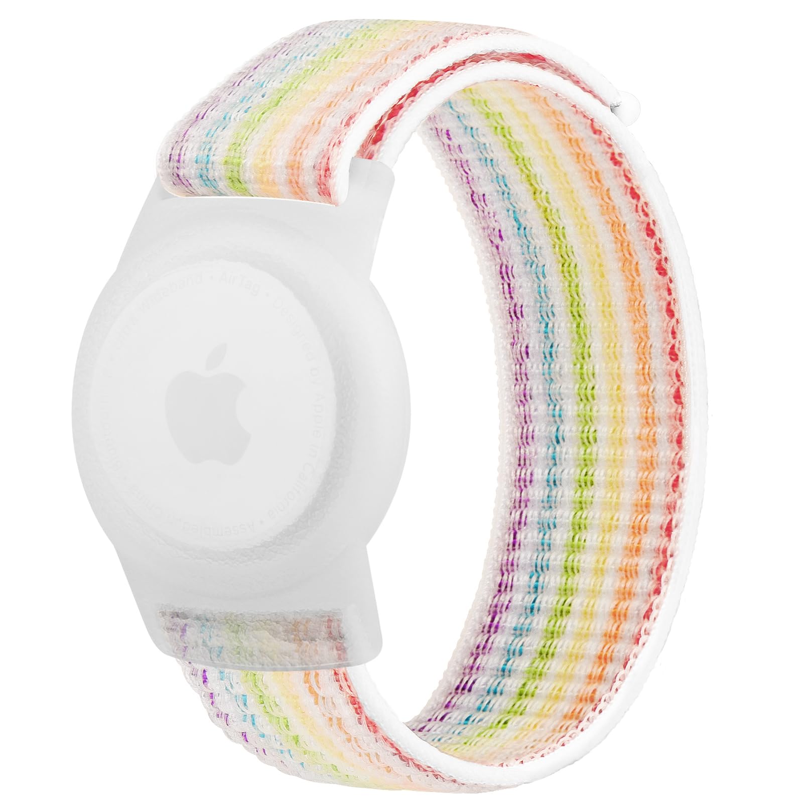 Nylon AirTag Bracelet for Kids, Soft Nylon AirTag Wristband for Apple Air Tag, Adjustable Anti Lost Wristband for Toddler Baby, Boys, and Girls, Elders-image-21