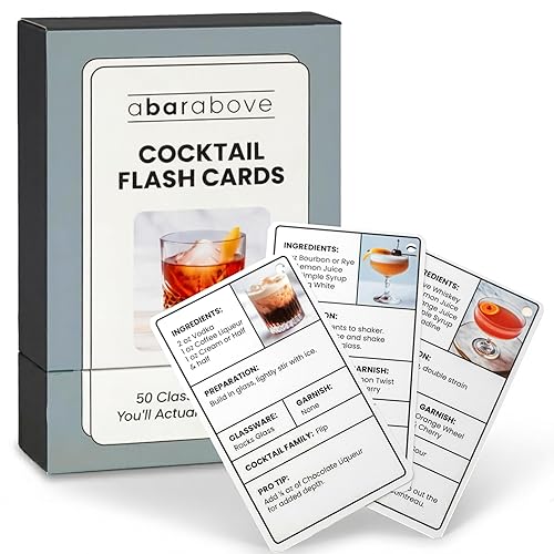A Bar Above Cocktail Flash Cards, Deck of Cards with