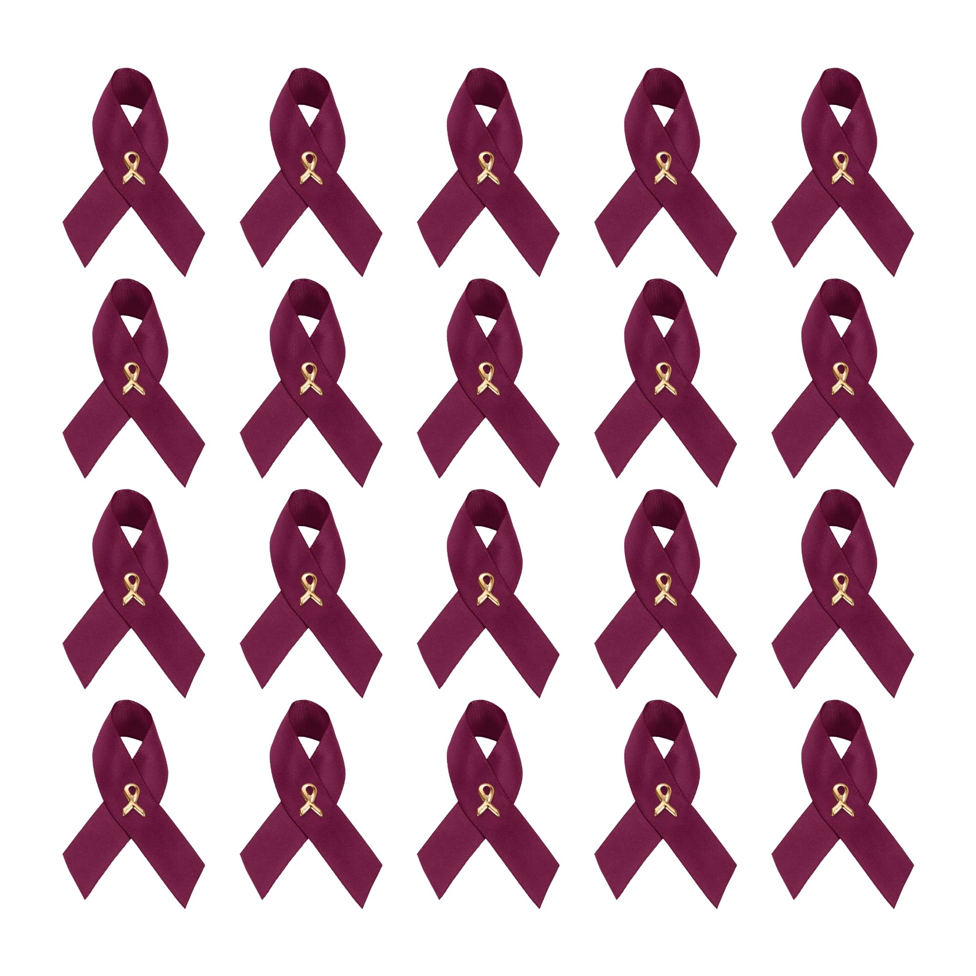 1/2/5/10/25/50/100pcs Satin Awareness Ribbon Pins (Pick your color), for Cancer &amp; Disease Awareness, Bulk Quantities for Fundraising, Events, Gift Giving