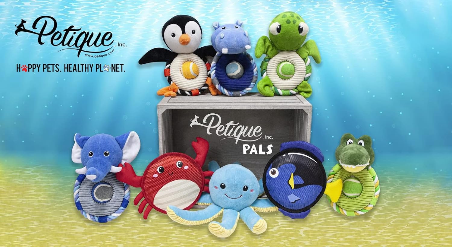 Petique Dog Toy - Elvie The Elephant