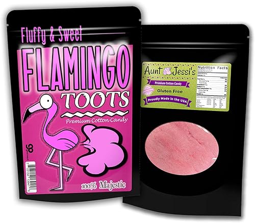Miniatura 2 de Gears Out Flamingo Toots Cotton Candy Gags - Algodón con aroma a azúcar, sin gluten, rosa, niñas, adolescentes, mujeres, amantes del flamenco,