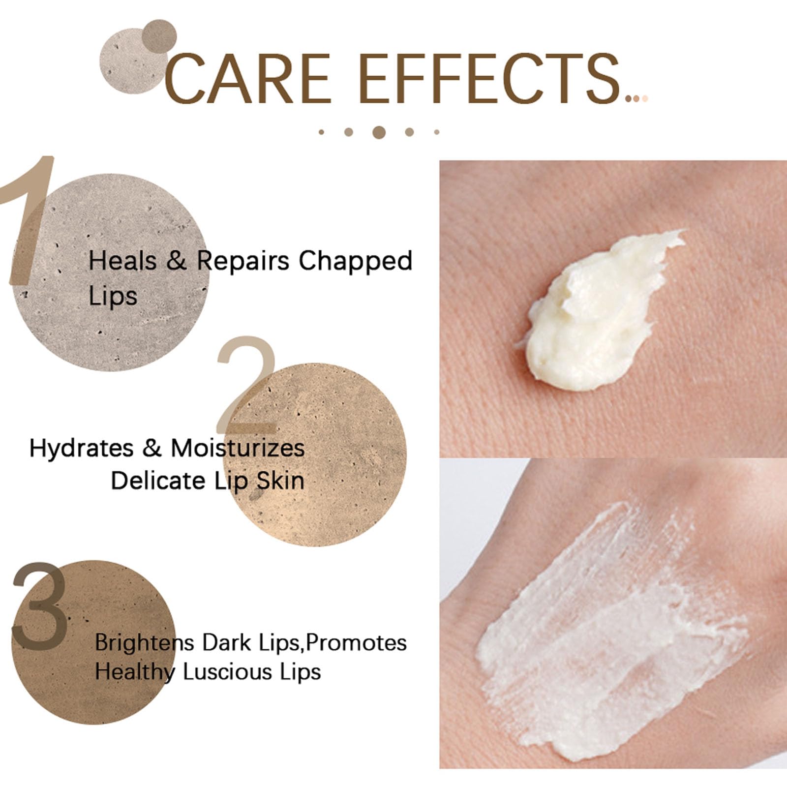 Lip Scrub Exfoliator Lip Lightening Scrub Lip Lightening For Dark Lips,Moisturizing Lip Scrub Lip Care to Remove Dead Skin,Lip Brightening for Dark Lips Lip Exfoliator Scrub for Chapped & Cracked Lip - Image 3