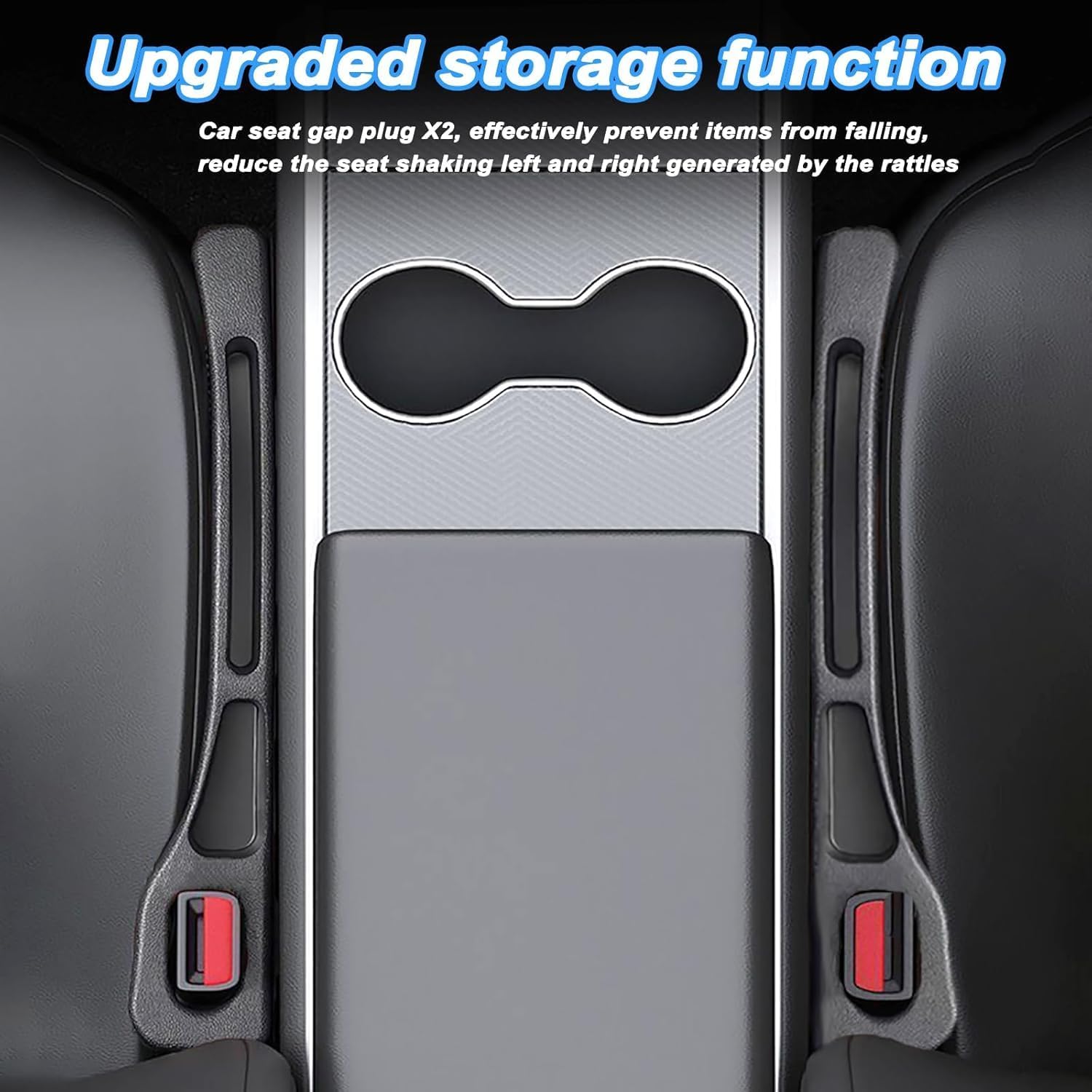 2 Pcs Car Seat Gap Organizer and Filler - Universal Seat Organizer, Interior Accessory for Mobile Phone, Keys - Multi-Function and Space Saving image 5