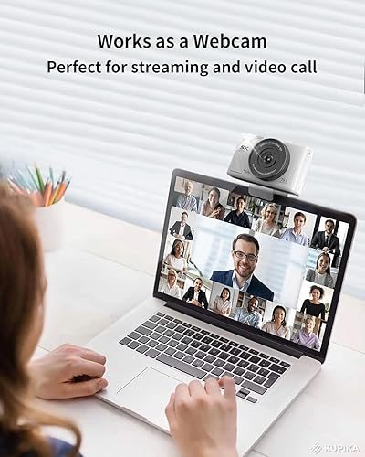 Miniatura 8 de Cámara digital 5K para fotografía con WiFi, cámara de vlogging Ultra HD de 75MP para YouTube con pantalla abatible de 180° de 3 pulgadas, cámaras