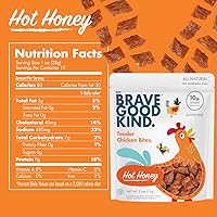 Vista 9 de BRAVE GOOD KIND Tender Chicken Jerky Bites - Teriyaki Flavor, Gluten Free, High Protein, Keto Friendly, Jerky Snack Bags On-The-Go