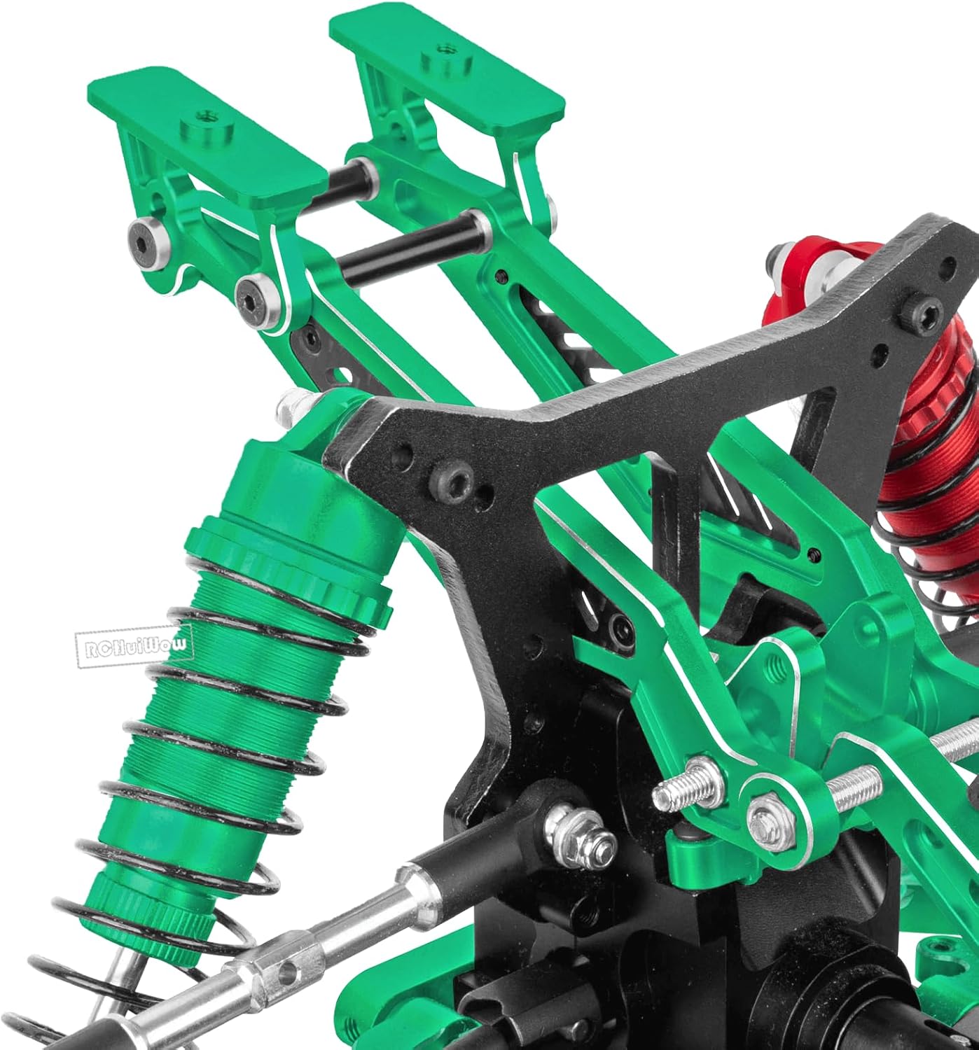 RC Wing Mount Set Upgrades Part for 1/8 Typhon 6S BLX,Kraton 6S BLX,Outcast 6S BLX,Talion 6S BLX,Notorious 6S BLX,Alloy Aluminium Heavy Duty Wing Mount Set Hops Up,Replace #AR320347,Green