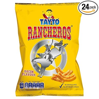 KP Rancheros 24 x 20g packs Bacon Flavour Snacks from Ireland