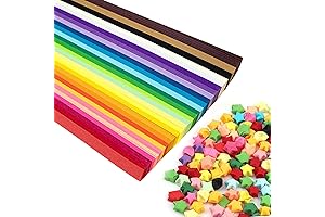 Origami Star Paper Strips in 27 Rainbow Hues: Your Gateway to Starry Origami Creations