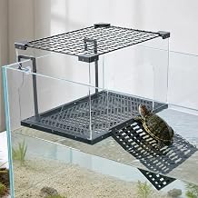 Modular Hanging Turtle Basking Platform Enclosure for 65-Gallon+ Tanks