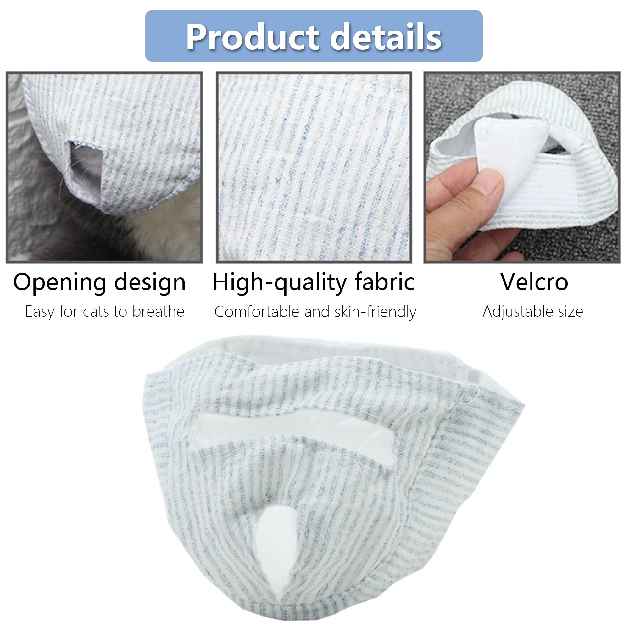 Museau Chat Soin Anti-Morsure Chat Respirant Réglable Empêcher Mastication Morsures Protection Claire Visage Soin Bain Doux Chat Rasage Ongles Coupants