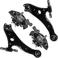 Vista 216 de Detroit Axle - 4 brazos de control traseros para Ford C-Max Focus Mazda 3 5 Volvo C30 C70 S40 V50, 4 brazos de control superior e inferior