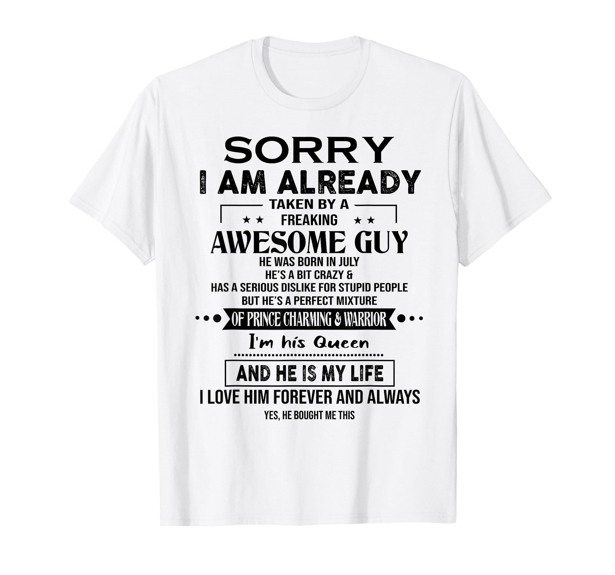 Sorry I Am Already Taken By A Freaking Awesome Girl Born In June Special Gift For Your Boyfriend Husband