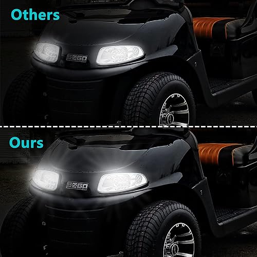 Miniatura 4 de 10L0L Bombilla halógena para faros delanteros de carrito de golf, 37 W, 12 V, 886 para Club Car DS 1999 y precedente 2004 en adelante, EZGO 1994 en