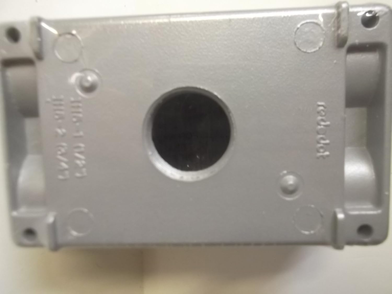 Bottom view of Red-Dot S107E Weatherproof Box