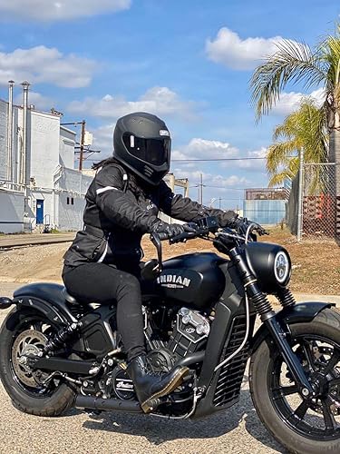 Miniatura 4 de Chaqueta de moto para mujer ALPHA CYCLE GEAR para todas las estaciones, resistente al agua, con armadura CE