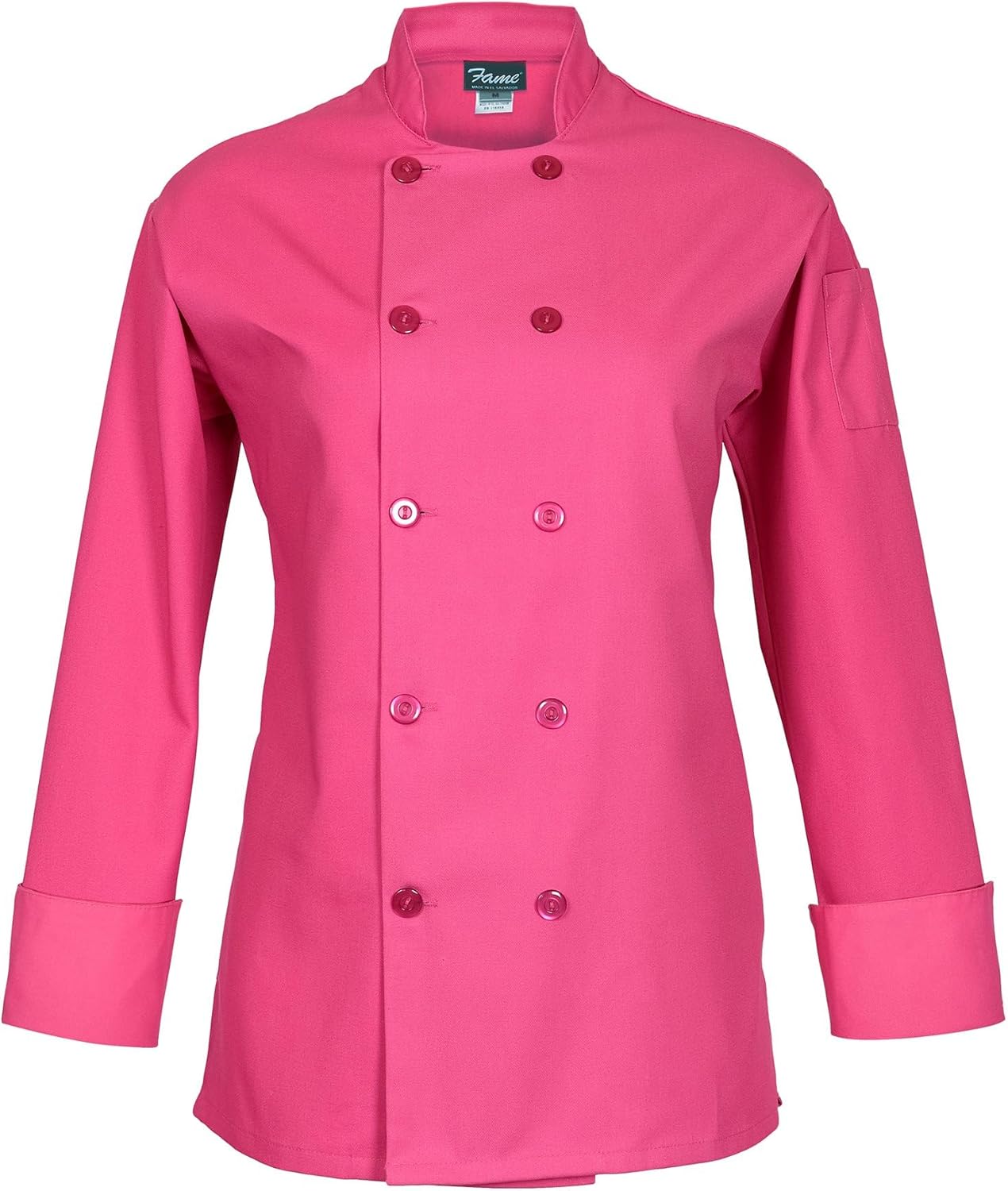 FAME Women's Basic Short Sleeve Chef Coat - C100PS