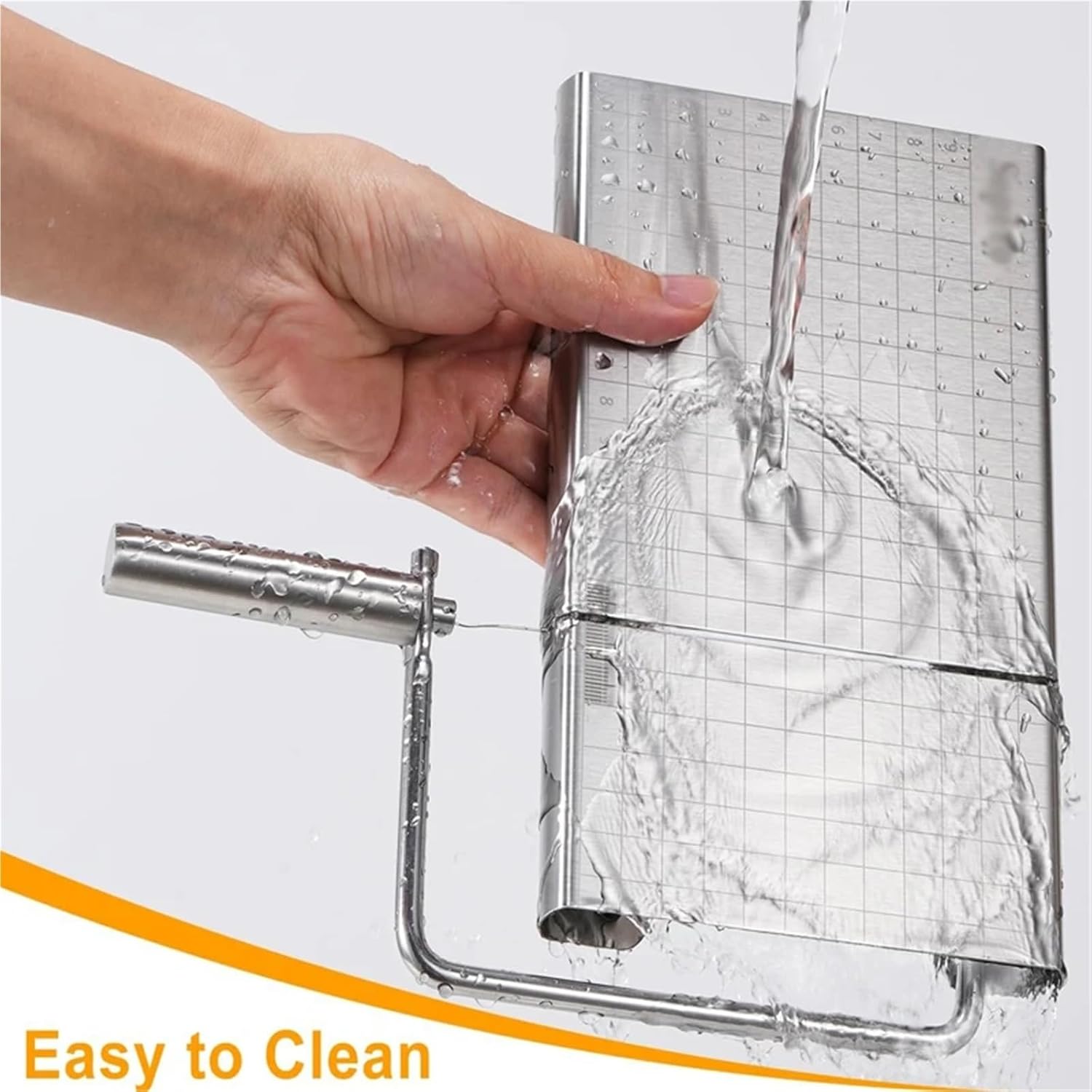 Stainless Steel Cheese Slicer Cheese Slicer Butter Slicer Baking Tool Sausage and ham Slicer Kitchen Tool(with Scale)