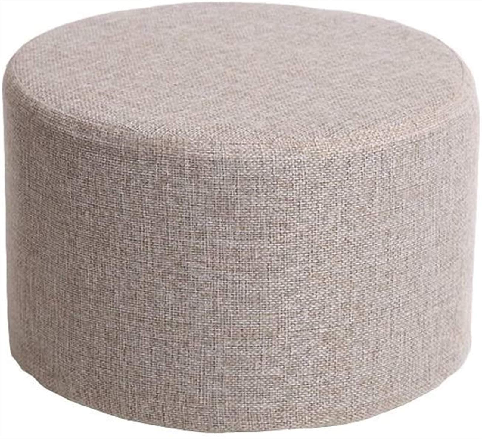 Tabourets et tabourets ottomans de ménage en coton lin kaki premium