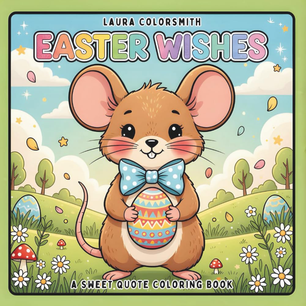 Easter Wishes - A Sweet Quote Coloring Book: Inspirational and Heartwarming Easter Quotes to Color and Enjoy (Coloring Book for Easter)