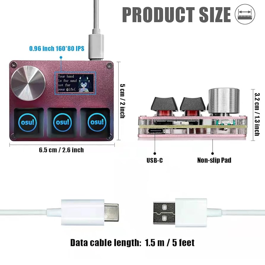 Amazon | BTXETUEL SayoDevice O3C OSU キーボード ラピッド