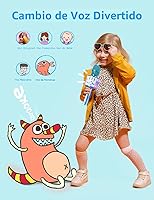 Vista 5 de Amazmic Máquina de micrófono de karaoke para niños, juguetes para niñas, micrófono Bluetooth con luz LED, regalo de Navidad y cumpleaños para niñas