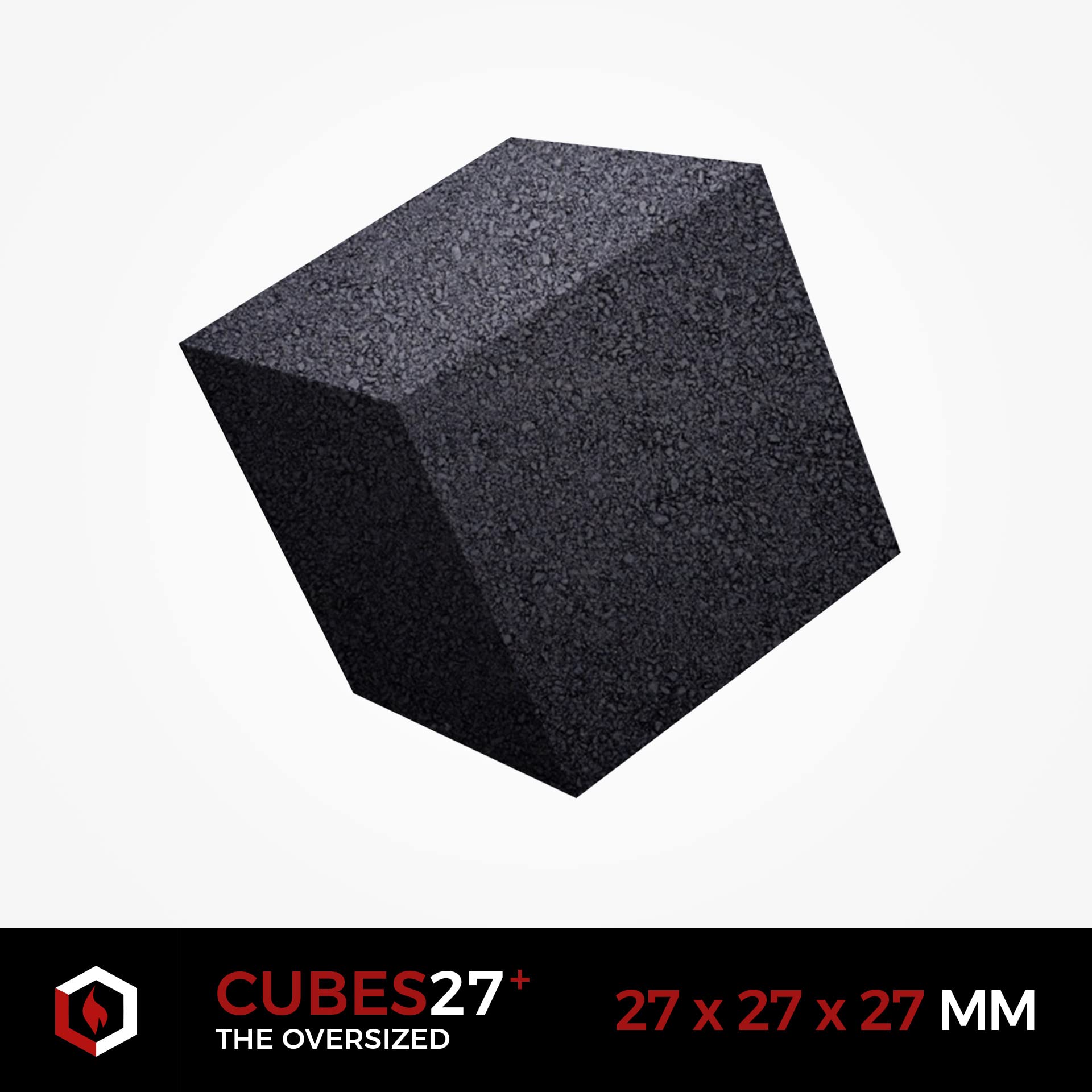 BLACKCOCO’s Shisha Kohle 20 kg – Premium Kokoskohle Naturkohle für Shisha & Grill – Cocos Grillkohle mit Langer Brenndauer – ohne Zusätze - CUBES27+