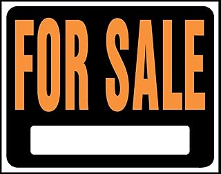 15" x 19" Plastic For Sale Sign [Set of 5]