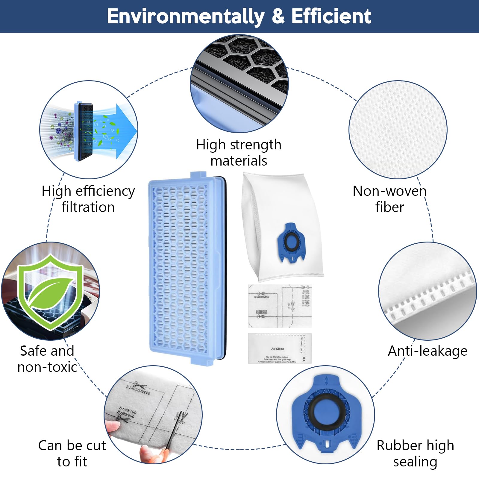 20 Sacchetti Per Aspirapolvere Miele S2 EcoLine - Foto 5