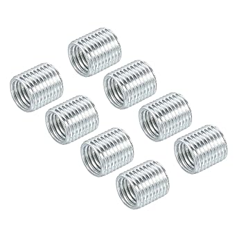 MECCANIXITY Thread Reducing Nuts Insert M10x1mm to M8x1mm 10mm Long, 8Pack | Male to Female Adapters Pipe Fitting Conversion Sleeve Reducer