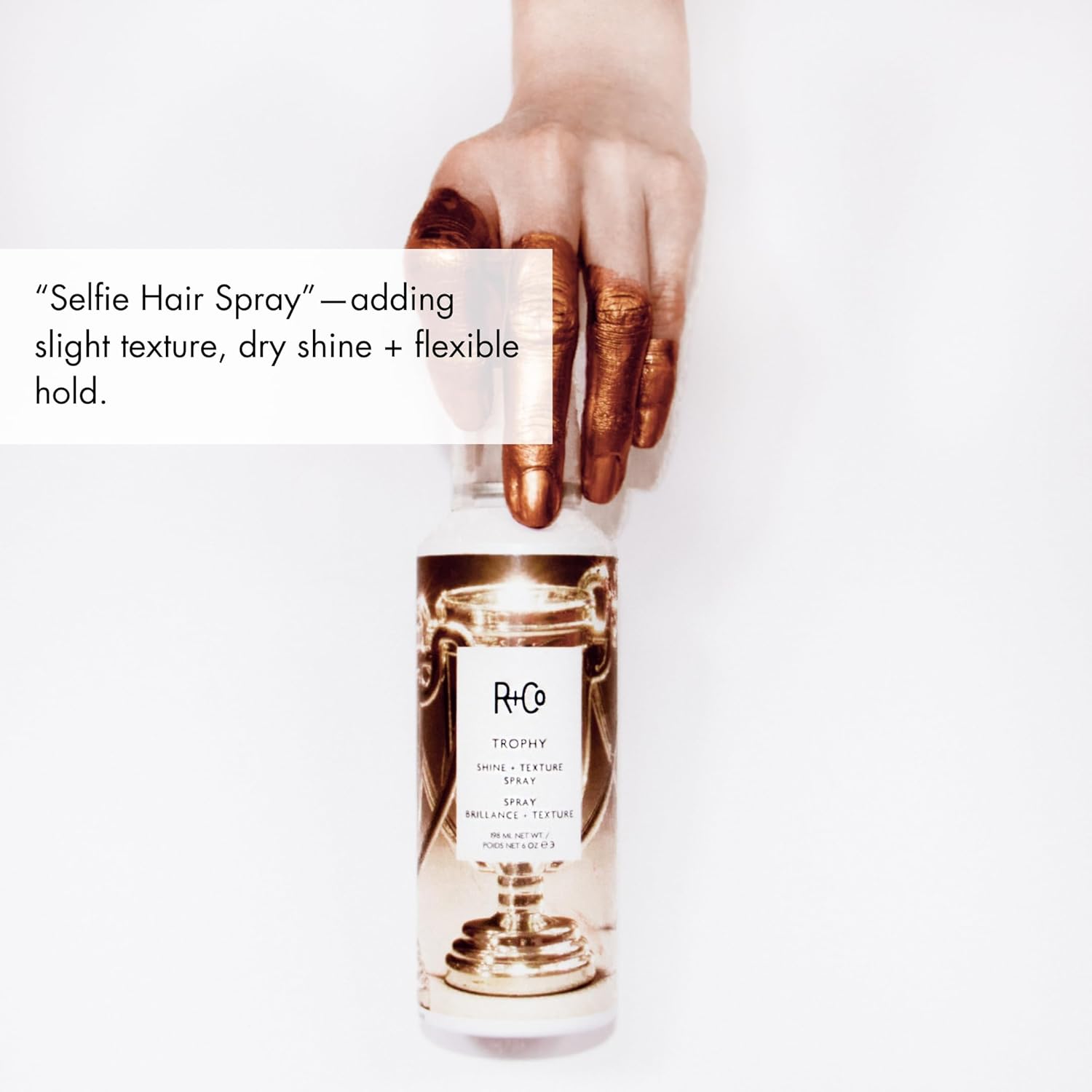 R+Co TROPHY Shine + Texture Spray – Hair Texturizing & Shine Spray, Adds Volume & Manageability, All Hair Types - Image 7