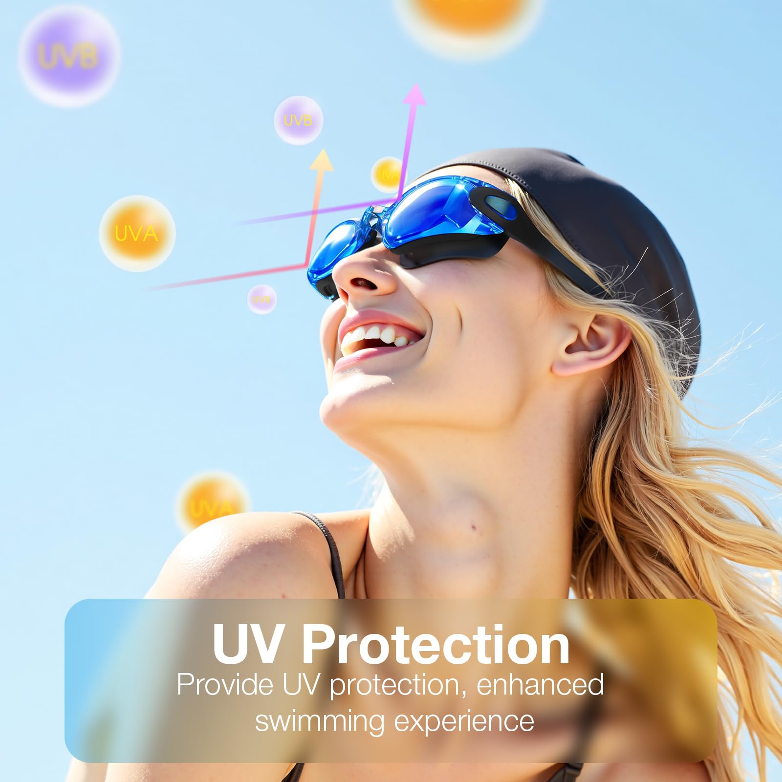 MAMBAOUT Gafas de natación, paquete de 2 gafas de natación antivaho, sin fugas, protección UV para hombres, mujeres, adultos y jóvenes
